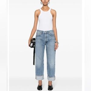 Agolde Fran Low Slung Easy Straight Jeans 32